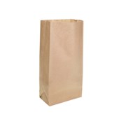 HEAVY DUTY PAPER BAG NO1 BLOCK BOTTOM W125 X H270 X D70MM BROWN PACK 500 SINGLES