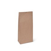 PAPER BAG UNIBAG NO 2 BROWN HEAVY DUTY 160 X 85 X 350MM BLOCK BOTTOM SINGLES