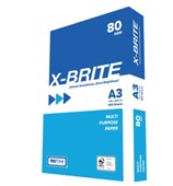 X BRITE PREMIUM COPY PAPER A3 80GSM PACK 500 SHEETS