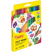 JOVI FELT TIP PEN 1624 WASHABLE ASSORTED BOX 24