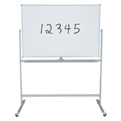 BOYD WHITEBOARD ACRYLIC MOBILE PIVOTING H900 X W1200MM WHITE