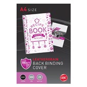 GBC IBICO BINDING COVER LEATHERGRAIN 300GSM A4 BLACK PACK 25