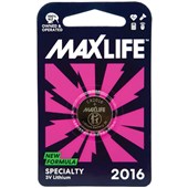 MAXLIFE BATTERY LITHIUM CR2016