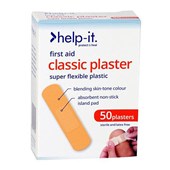 HELPIT PLASTERS PLASTIC REGULAR W19 X L72MM FLESH BOX 50