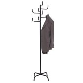 JASTEK 8 HOOK COAT RACK BLACK