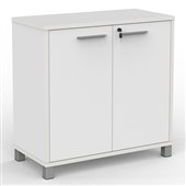 KNIGHT CUBIT CUPBOARD 2 SHELVES W900 X D450 X H900MM WHITE