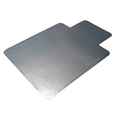 ADVANCE CHAIRMAT PVC NO UNDERLAY FLOORS KEYHOLE 1140 X 1350MM CLEAR