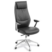 EDEN DOMAIN EXECUTIVE CHAIR HIGHBACK SYNCHRO LEATHER BLACK