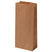 HEAVY DUTY PAPER BAG NO2 BLOCK BOTTOM W160 X H350 X D83MM BROWN PACK 500