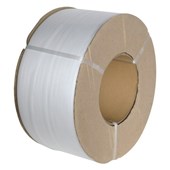 MACHINE STRAPPING POLYPROPYLENE W12MM X L3000M BREAKING STRAIN 130KG CLEAR