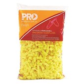 PROCHOICE PROBELL EARPLUGS DISPOSABLE EPYU500R CLASS 5 UNCORDED PAIR YELLOW BAG 500