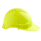 PROCHOICE HARD HAT HHV6 6 VENT 6 POINT PUSHLOCK HARNESS FLUORO YELLOW