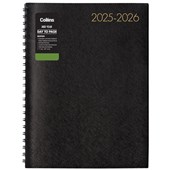 COLLINS BOSTON MID YEAR APPOINTMENT DIARY A4 DAY TO PAGE WIRO 20252026