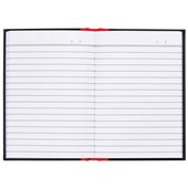 MILFORD NOTEBOOK A6 100 LEAF RED AND BLACK