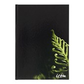 ICON CASEBOUND HARD COVER NOTEBOOK A4 BLACK 200 PAGE