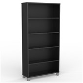 KNIGHT CUBIT BOOKCASE 4 SHELVES W900 X D315 X H1800MM BLACK