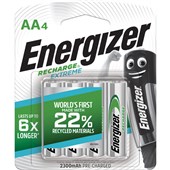 ENERGIZER RECHARGABLE BATTERY AA PACK 4