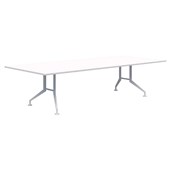 ACCENT SHOT BOARDROOM TABLE L3000 X D1200MM WHITE BASE SNOW TOP