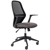 MONDO SOHO TASK MESH CHAIR BLACK WITH ARMS