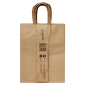 ECOPACK TWISTED HANDLE PAPER BAGS SMALL W205 X H270MM PACK 25