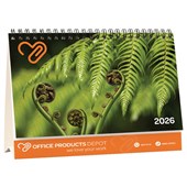 OPD DESK CALENDAR FLIP OVER W210 X L150MM WIRO BOUND EVEN YEAR