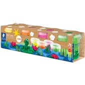 STAEDTLER 813F NORIS JUNIOR MODELLING DOUGH NEON COLOURS PACK 4