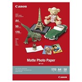 CANON MP101 MATTE PHOTO PAPER 170GSM A4 WHITE PACK 50