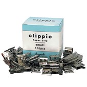CLIPPIE PAPER CLIPS SMALL SILVER PACK 100