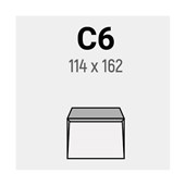 WINPAQ ENVELOPE PLAIN SELF SEAL C6 E12 W162 X L114MM WHITE BOX 500