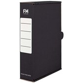 FM STORAGE CARTON FOOLSCAP W250 X H385 X D85MM BLACK