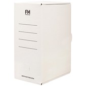 FM STORAGE CARTON JUMBO FOOLSCAP W251 X H381 X D169MM WHITE