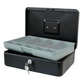 ESSELTE CLASSIC CASH BOX 300 X 230 X 90MM SIZE 12 BLACK
