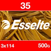 ESSELTE SUPERIOR RUBBER BANDS SIZE 35 500G BAG