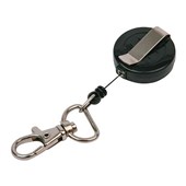 DIXON RETRACTABLE SECURITY REEL FOR CARD HOLDER SMALL SWIVEL BLACK