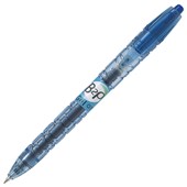PILOT BEGREEN BOTTLETOPEN RETRACTABLE GEL INK PEN 07MM BLUE