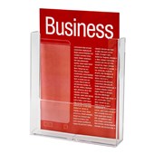 ESSELTE BROCHURE HOLDER WALL MOUNT 1 TIER A4 CLEAR