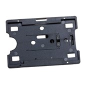 REXEL ID CARD HOLDER WITH ADJUSTABLE POCKET CLIP BLACK PACK 10