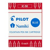 PILOT FOUNTAIN PEN INK CARTRIDGE BLUE PACK 6